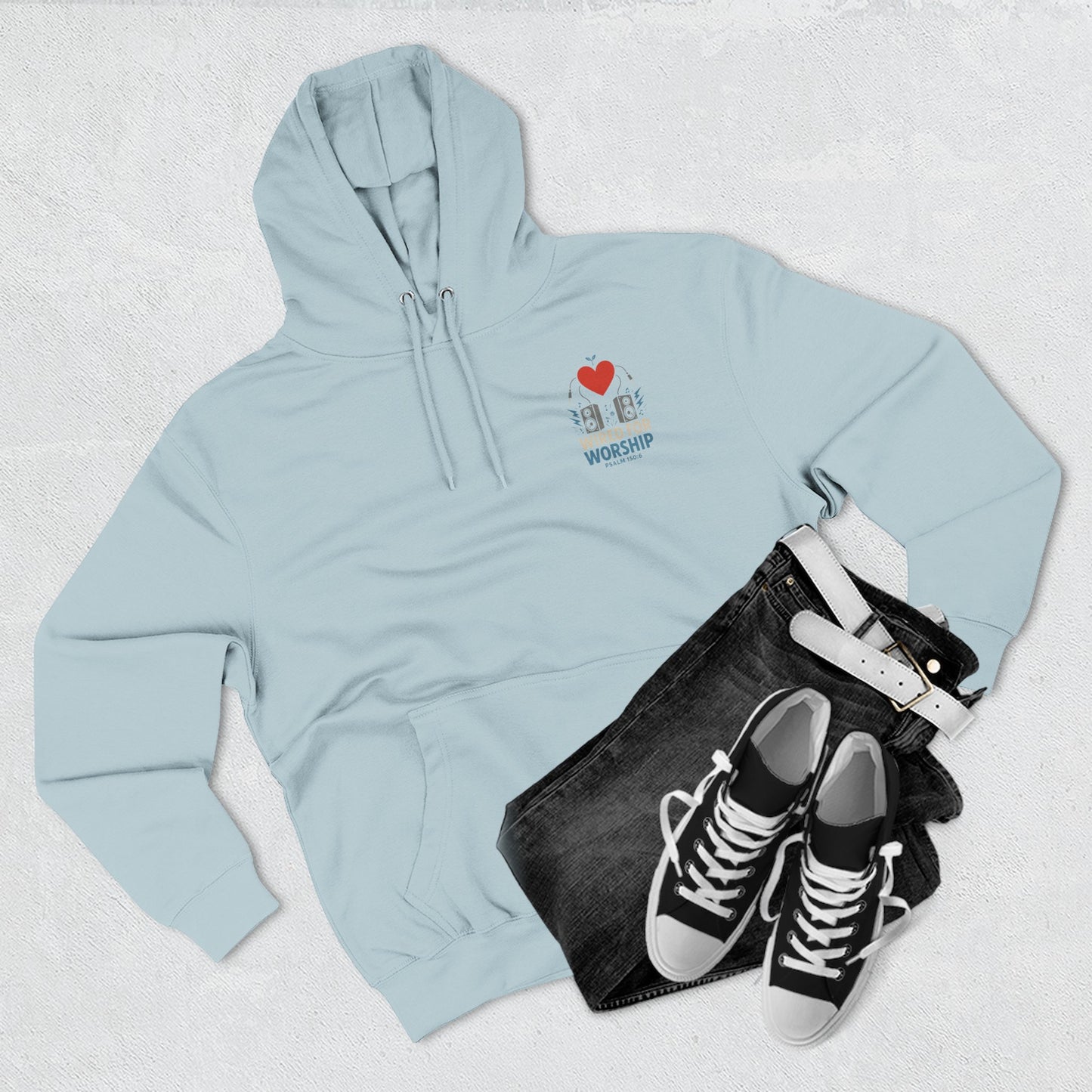 Worship Hoodie, Faith-Based Pullover, Religious Gift, Inspirational Apparel, Church Outfit, Christian Wear