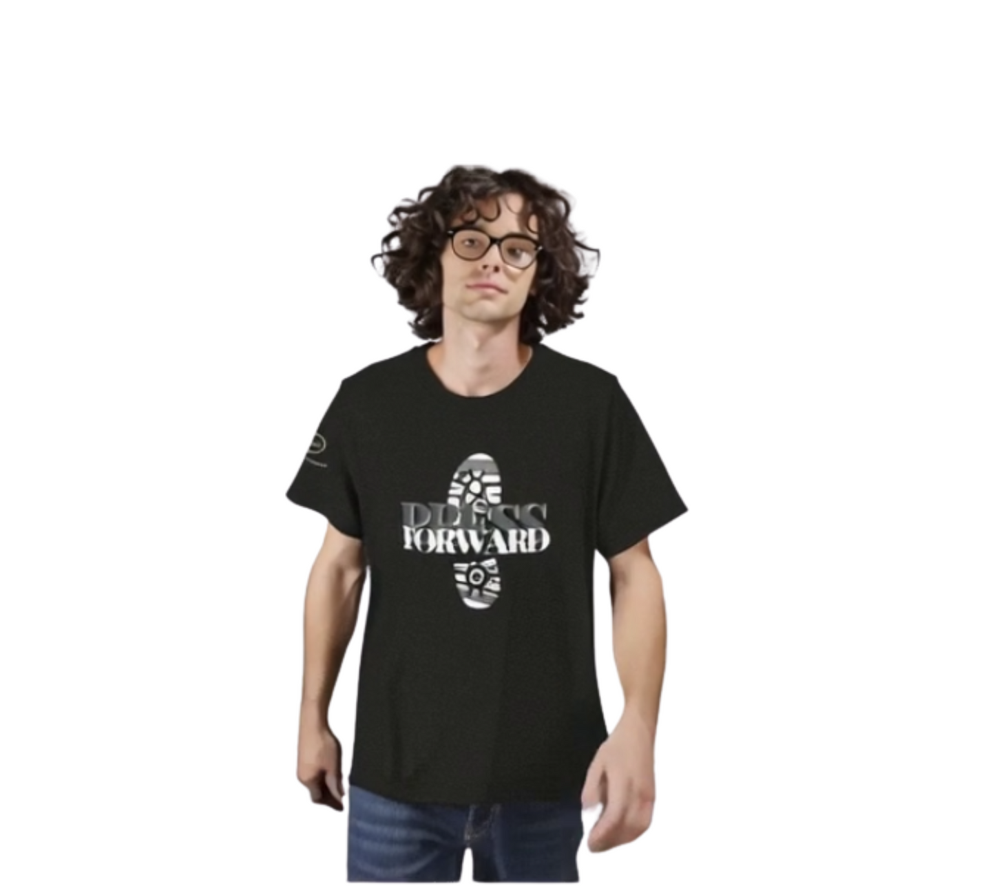 Press Forward Tee- Black