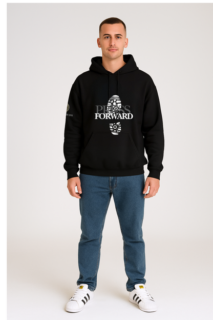 Press Forward Heavy Blend Hoodie- Black