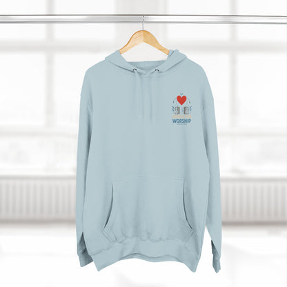Worship Hoodie, Faith-Based Pullover, Religious Gift, Inspirational Apparel, Church Outfit, Christian Wear