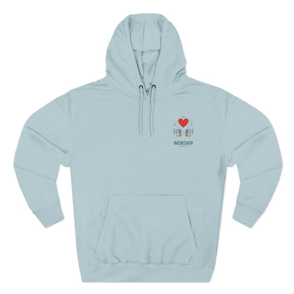 Worship Hoodie, Faith-Based Pullover, Religious Gift, Inspirational Apparel, Church Outfit, Christian Wear