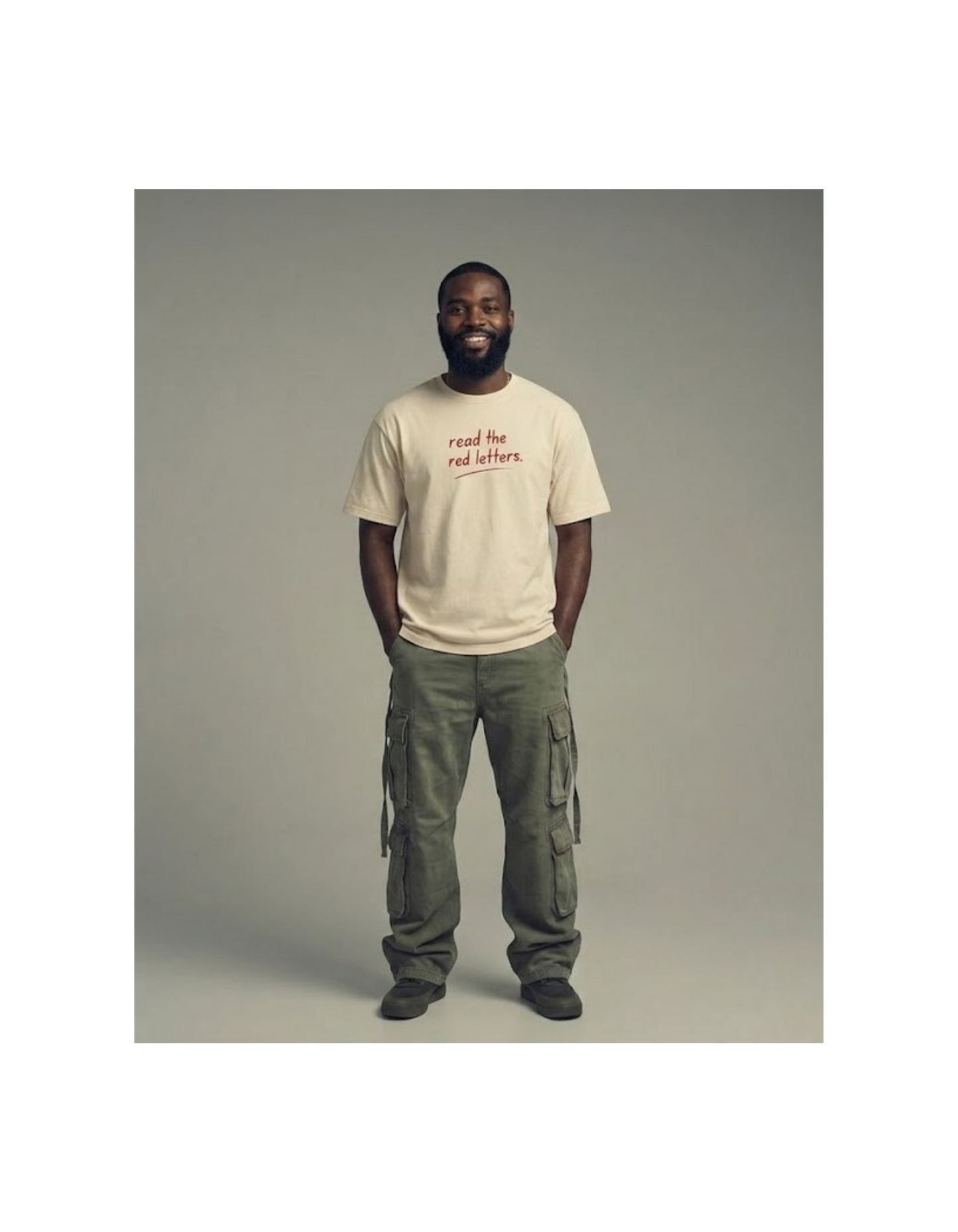 Read the red letters Tee