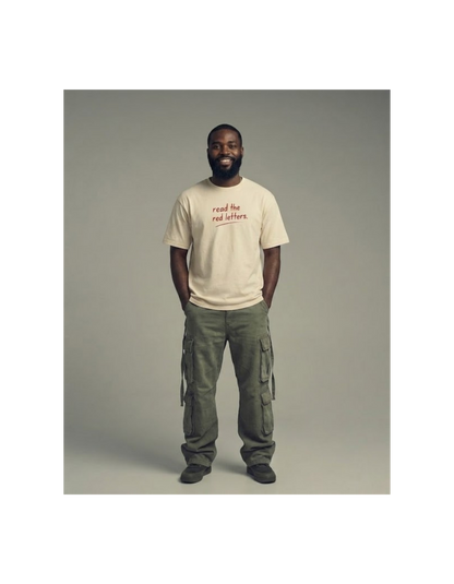 Read the red letters Tee
