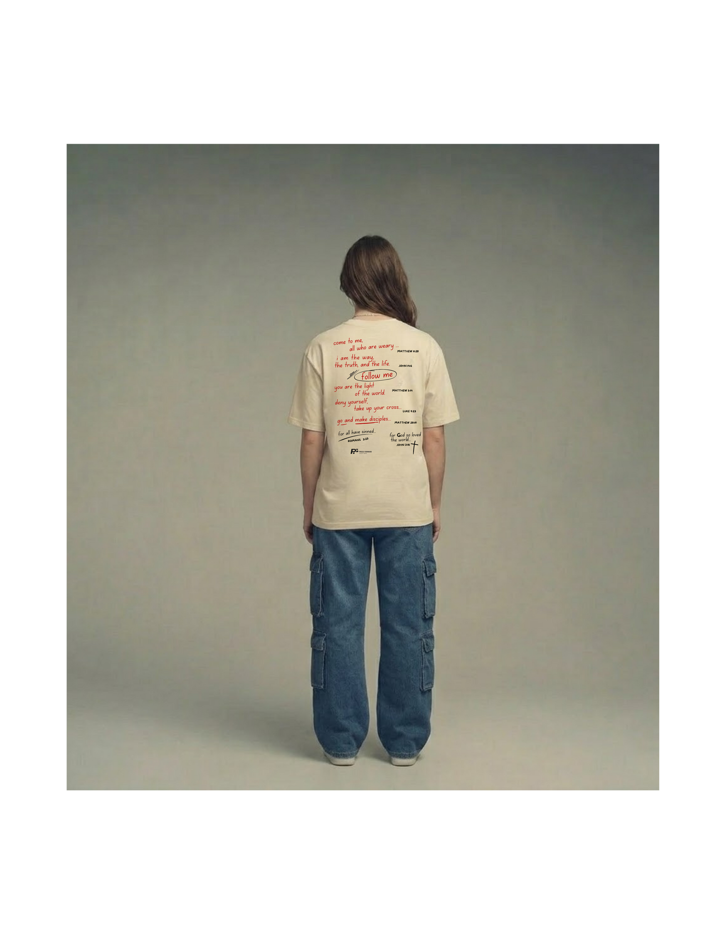 Read the red letters Tee