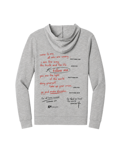 The Living Word Zip- Grey