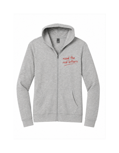 The Living Word Zip- Grey