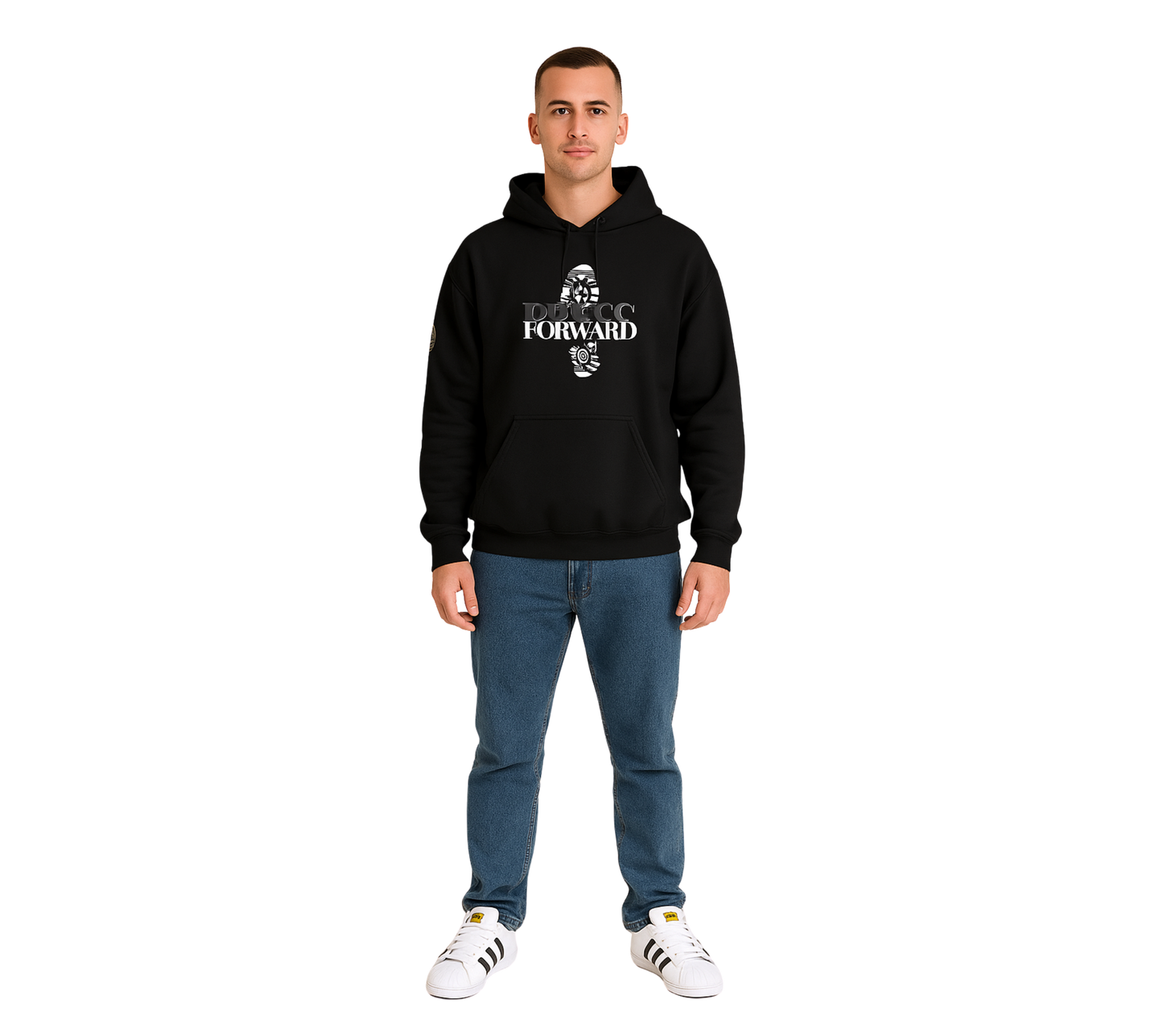 Press On Hoodie- Black