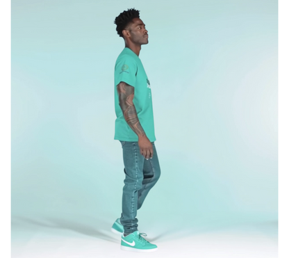 Press Forward Tee- Teal